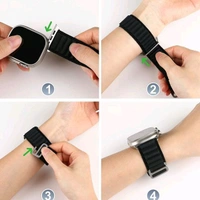 Alpine Loop Bands Compatible With Apple Watch Band Ultra 49mm 45mm 44mm 42mm For Men Women Nylon Sport Strap For IWatch Series 8 7 SE 6 5 4 3 2 1 (Only Strap Watch Not Included) - Web Orange