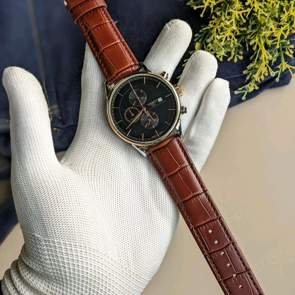 Analog 1853 Chronograph Top Quality Collection With Analog Brand Print Easy Operated Lock