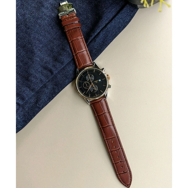 Analog 1853 Chronograph Top Quality Collection With Analog Brand Print Easy Operated Lock