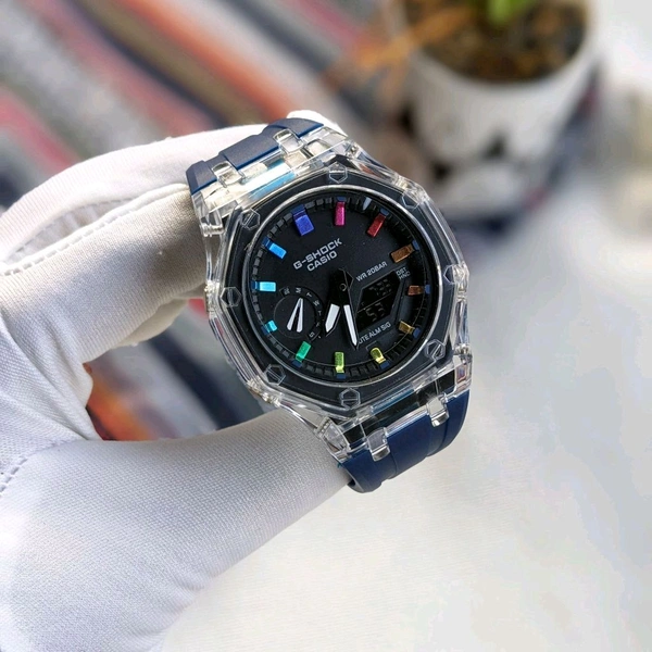 Analog And Digital Best Quality Watch With High Quality Strap Best Finishing Body & Case - Blue