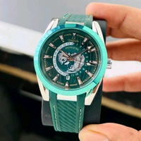 Analog Aqua Terra 150M Co-Axial Master Chronometer GMT Worldtimer 43mm Rich Seamaster Aqua Terra High Quality Collection For Men - Green