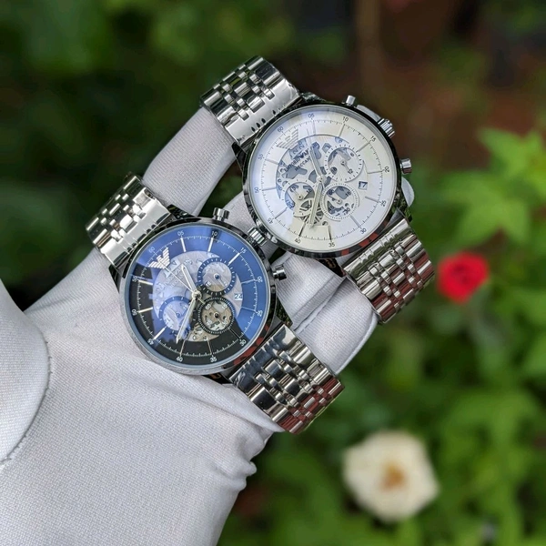 Analog Automatic Top Quality Collection With High Quality Strap Best Finishing Body & Case - White