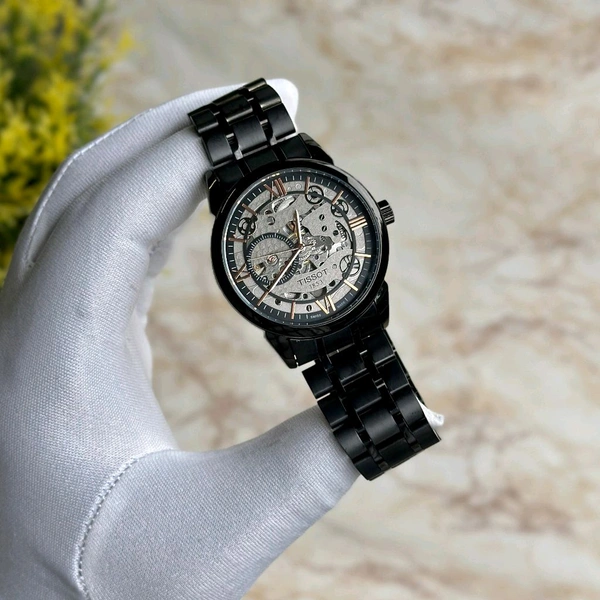 Analog Automatic Top Quality Collection With High Quality Strap Best Finishing Body & Case - Black
