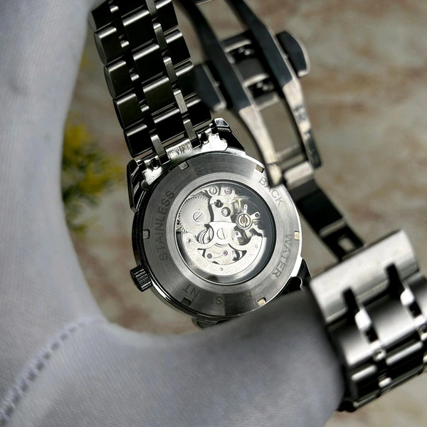 Analog Automatic Top Quality Collection With High Quality Strap Best Finishing Body & Case - Black