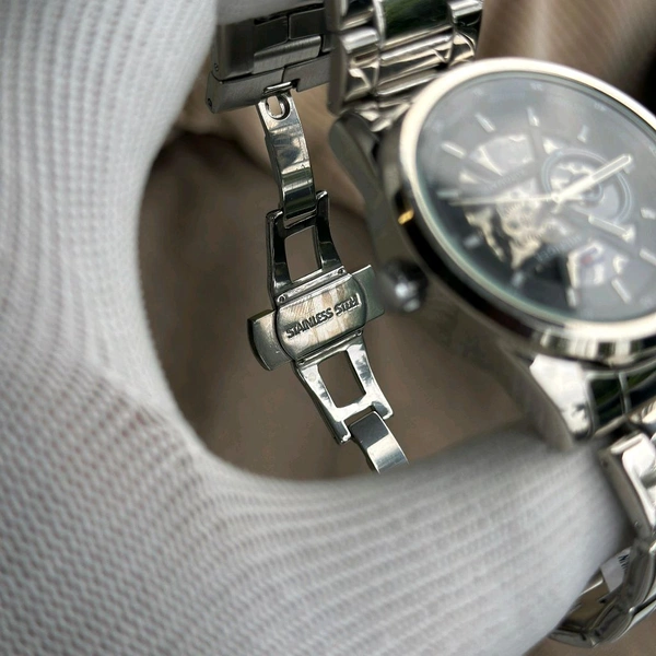 Analog Automatic Top Quality Collection With High Quality Strap Best Finishing Body & Case - Silver