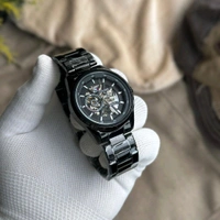 Analog Automatic Top Quality Collection With High Quality Strap Best Finishing Body & Case - Black