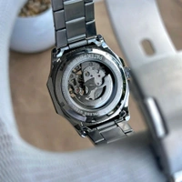 Analog Automatic Top Quality Collection With High Quality Strap Best Finishing Body & Case - Silver
