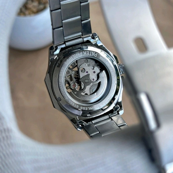 Analog Automatic Top Quality Collection With High Quality Strap Best Finishing Body & Case - Silver