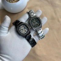 Analog Automatic Top Quality Collection With High Quality Strap Best Finishing Body & Case - Black