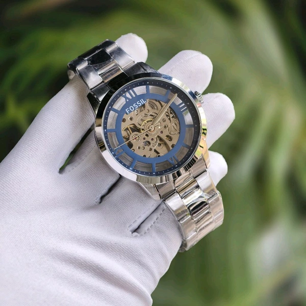 Analog Automatic Top Quality Collection With High Quality Strap Best Finishing Body & Case - Blue