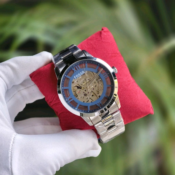 Analog Automatic Top Quality Collection With High Quality Strap Best Finishing Body & Case - Blue