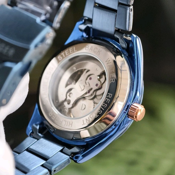 Analog Automatic Top Quality Collection With High Quality Strap Best Finishing Body & Case - Blue