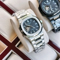 ANALOG AUTOMATIC TOP QUALITY COLLECTION WITH HIGH QUALITY STRAP BEST FINISHING BODY & CASE - Silver