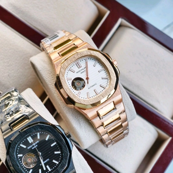ANALOG AUTOMATIC TOP QUALITY COLLECTION WITH HIGH QUALITY STRAP BEST FINISHING BODY & CASE - Copper