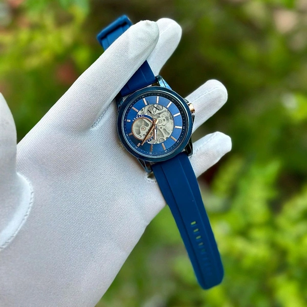 Analog Automatic Top Quality Collection With High Quality Strap Best Finishing Body & Case - Blue