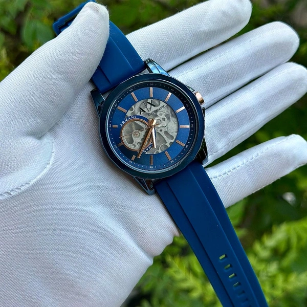 Analog Automatic Top Quality Collection With High Quality Strap Best Finishing Body & Case - Blue