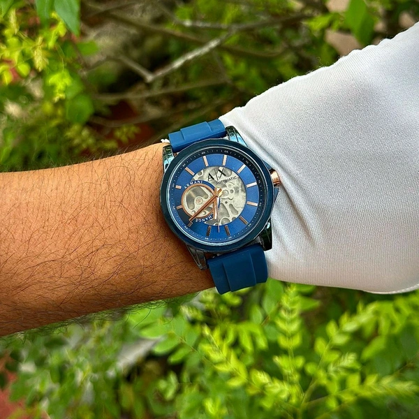 Analog Automatic Top Quality Collection With High Quality Strap Best Finishing Body & Case - Blue