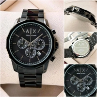 Analog AX1722 Men's Black Stainless Steel Chronograph Watch For Men