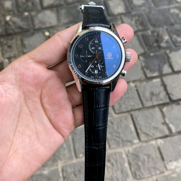 Analog Carrera Calibre 1887 High Quality 100% Original Stop watch Chronograph Machinery Watcy For Men