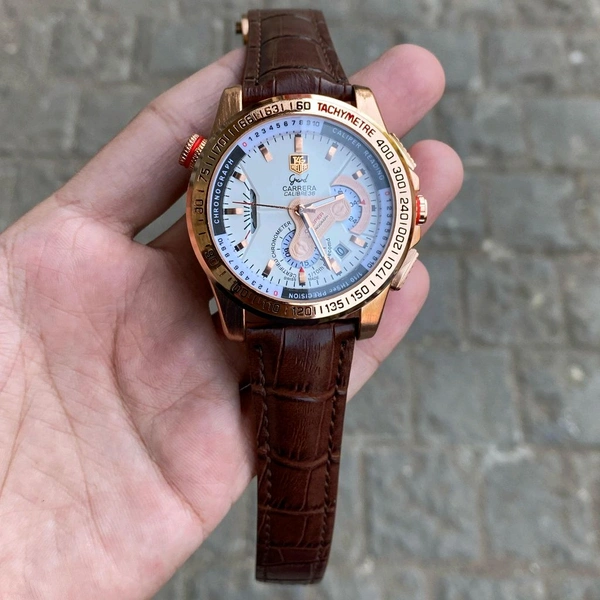 Analog Carrera Calibre 36 Heavy Quality Stop Watch Quartz Machinery Watch