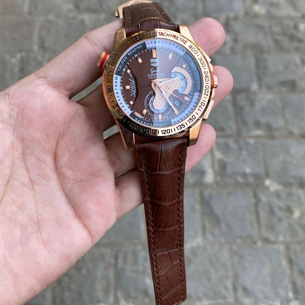 Analog Carrera Calibre 36 Heavy Quality Stop Watch Quartz Machinery Watch