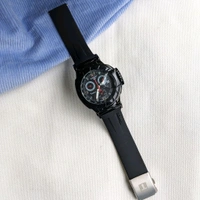 Analog Chronograph High Quality Collection With High Quality Strap Best finishing Body & Case - Black
