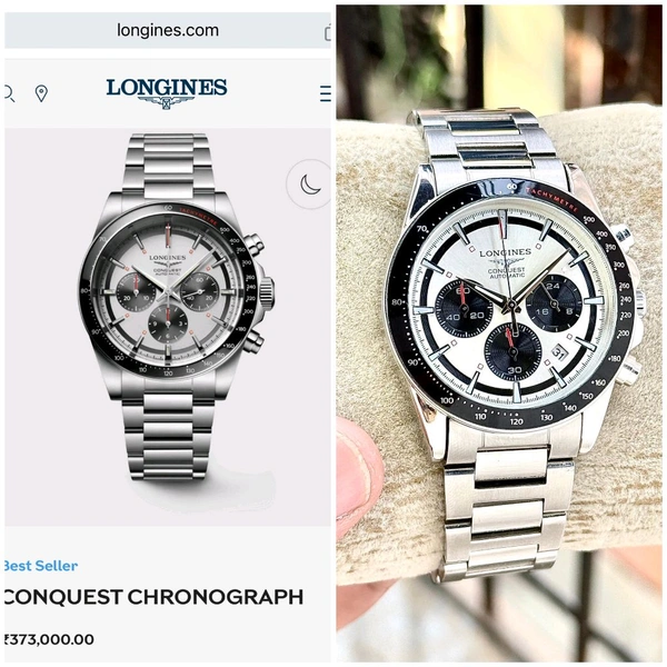 Analog Conquest Chronograph Reliable Quartz Chronograph Machinery