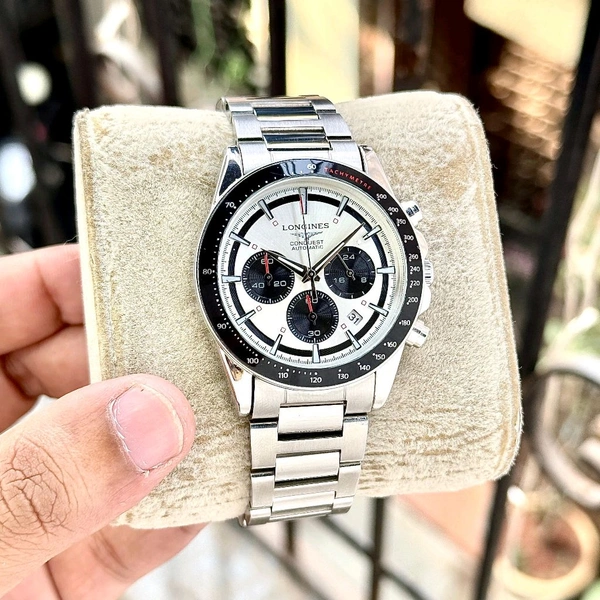 Analog Conquest Chronograph Reliable Quartz Chronograph Machinery