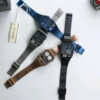 Analog Digital Gents Quartz Movement Watch With High Quality Strap Best finishing Body & Case - Black