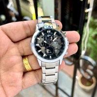 Analog EFR 303 World Map ⁠Powerful Hi-End Quartz Chronograph Machinery Watch For Men