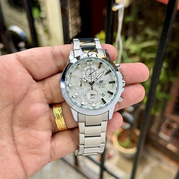 Analog EFR 303 World Map ⁠Powerful Hi-End Quartz Chronograph Machinery Watch For Men