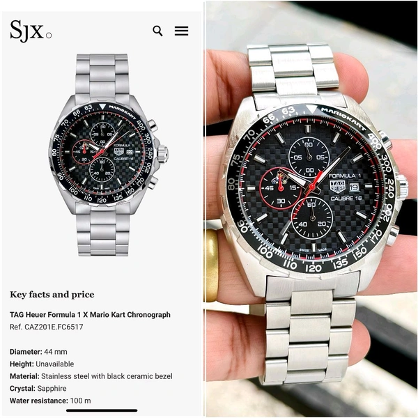 Analog Formula 1 Mario Kart Chronograph High Quality Quartz Movement Watch