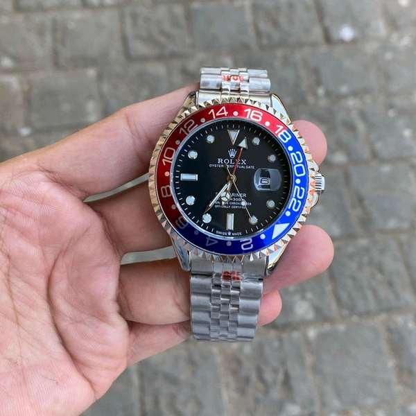 Analog Gmt Master All Working Highest Quality Stainless Steel Bracelet Watch