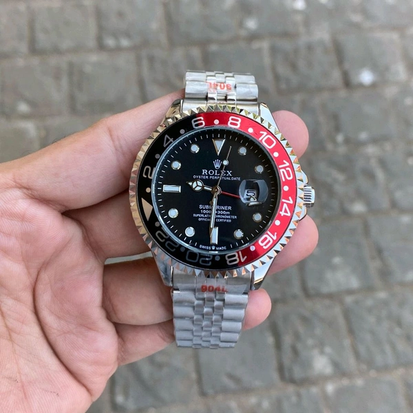 Analog Gmt Master All Working Highest Quality Stainless Steel Bracelet Watch