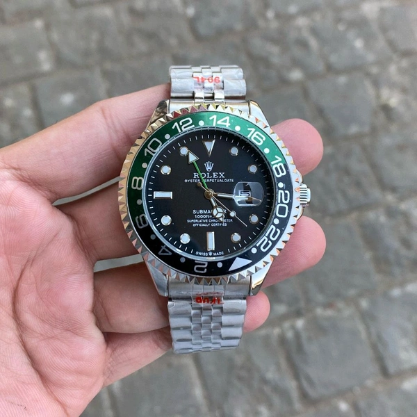 Analog Gmt Master All Working Highest Quality Stainless Steel Bracelet Watch