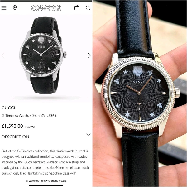 Analog G-Timeless Guaranteed Top End Next To Original Quality Watch