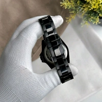 Analog High Quality Quartz Movement Watch Collection With High Quality Strap Best finishing Body & Case - Black