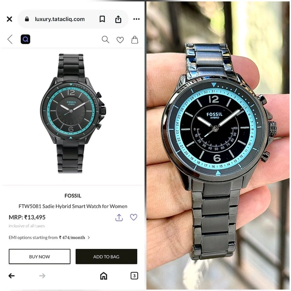 Analog Hybrid FTW5081 Sadie Perfect for Everyday Wear - Comfortable & Adjustable Bracelet with Secure Clasp