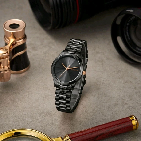 Analog Iconic Unisex 25200232 High Quality Battery Operated Machinery Watch - Black