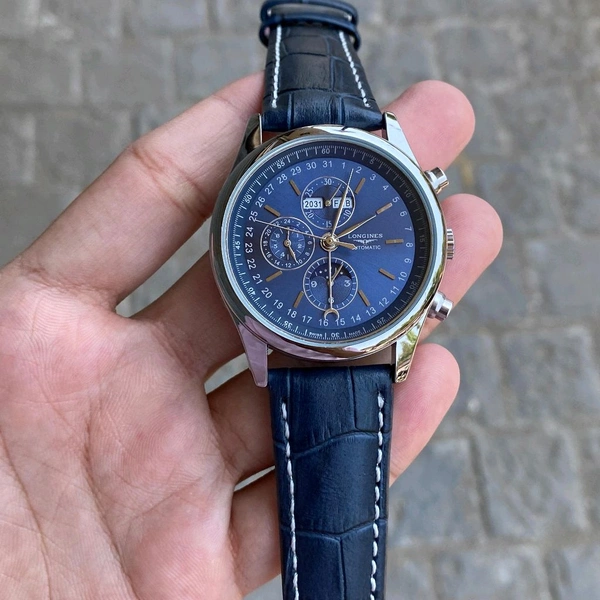 Analog L2.673.4.78.6 Automatic Back Open Japanese Machinery Watch