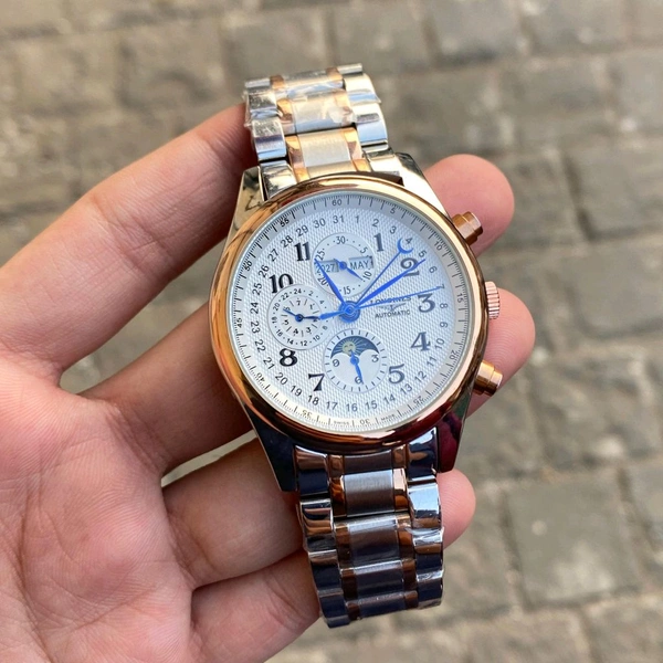 Analog L2.673.4.78.6 Automatic Back Open Japanese Machinery Watch