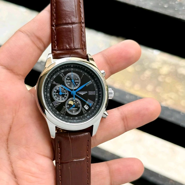 Analog Master Reliable Quality Stop Watch Chronograph Quartz Machinery For Men