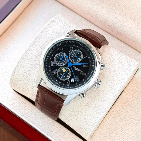Analog Master Reliable Quality Stop Watch Chronograph Quartz Machinery For Men