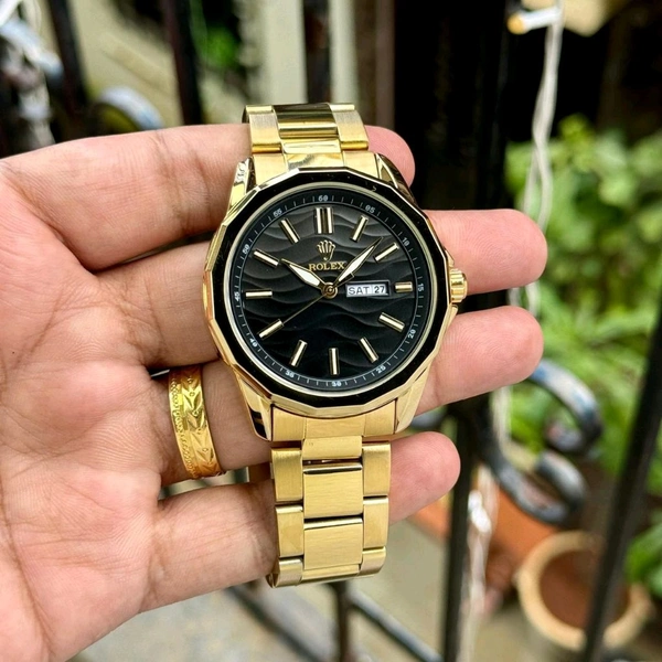 Analog OP Day Date High Quality Quartz Movement Watch | Day And Date Working