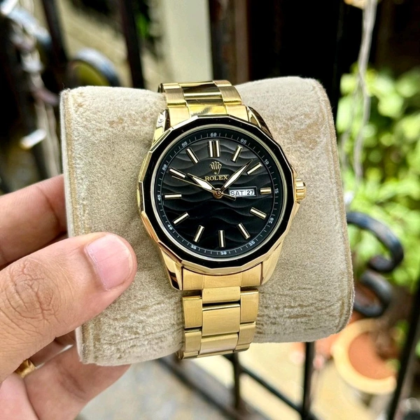 Analog OP Day Date High Quality Quartz Movement Watch | Day And Date Working