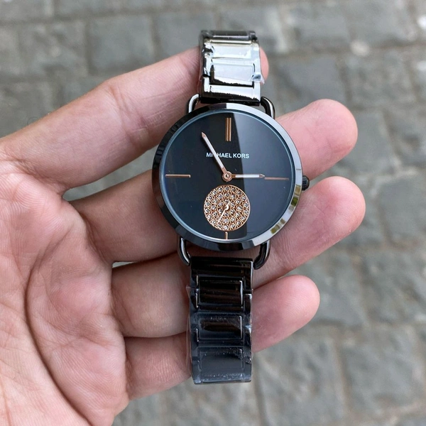 Analog Portia Gold Portia MK3788 Quality Battery Operated Quartz Machinery Watch