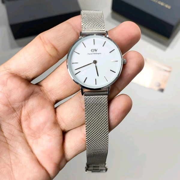 Analog Quadro High Quality Quartz Movement Watch - White