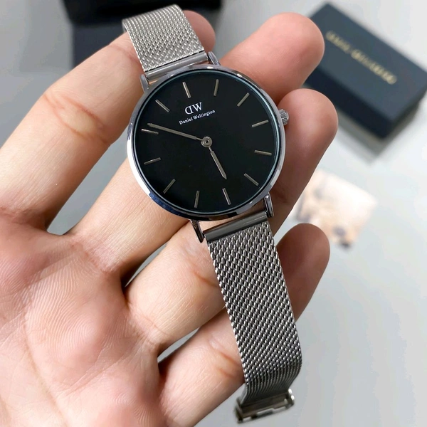 Analog Quadro High Quality Quartz Movement Watch - Black