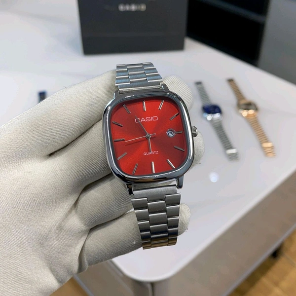 Analog Quartz Classic Silver and Blue Watch For Men & Women | High Quality Strap Best finishing Body & Case