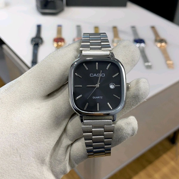 Analog Quartz Classic Silver and Blue Watch For Men & Women | High Quality Strap Best finishing Body & Case